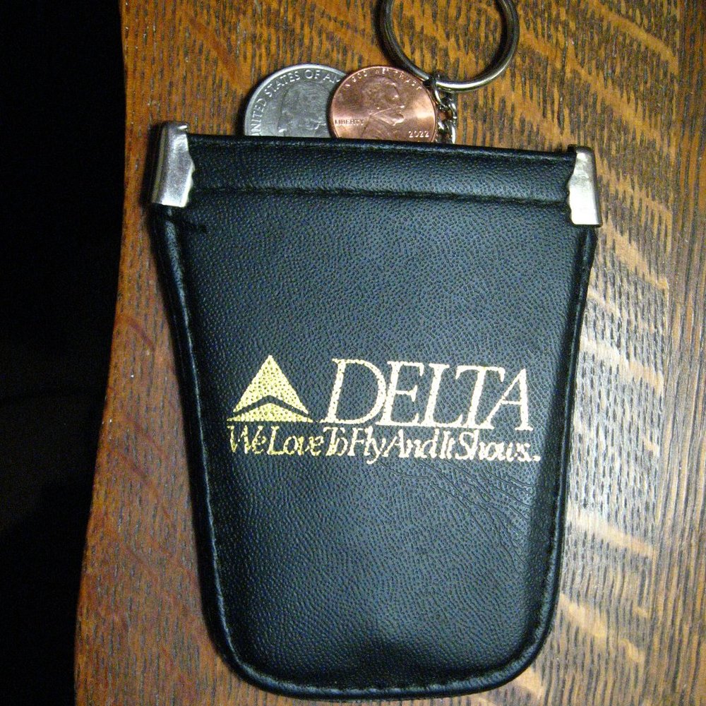 Delta Air Lines Vintage Coin Purse